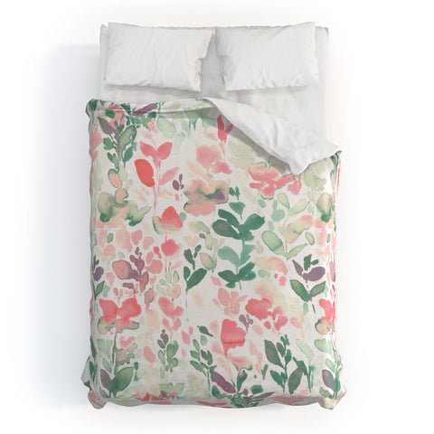 Jacqueline Maldonado Flirt Pale Green Duvet Cover