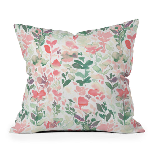 Jacqueline Maldonado Flirt Pale Green Outdoor Throw Pillow