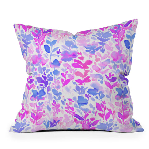 Jacqueline Maldonado Flirt Purple Outdoor Throw Pillow