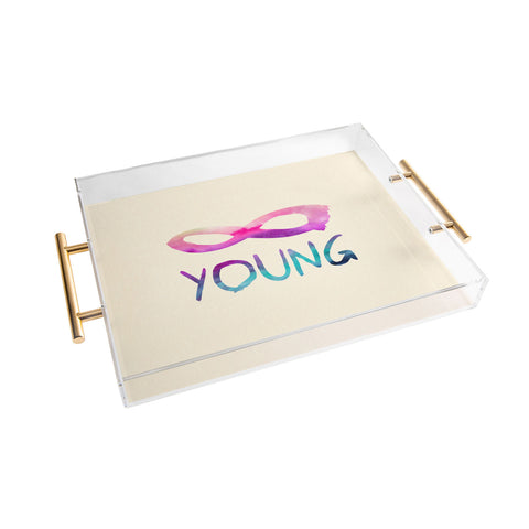 Jacqueline Maldonado Forever Young 1 Acrylic Tray