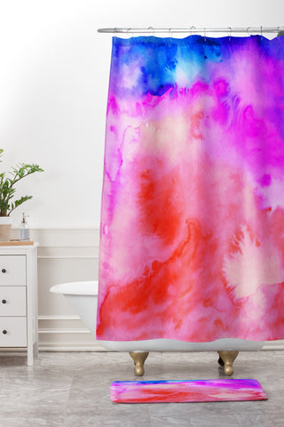 Jacqueline Maldonado Fusion Shower Curtain And Mat