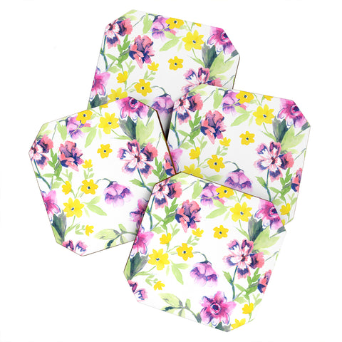 Jacqueline Maldonado Garden Journal Pink Coaster Set