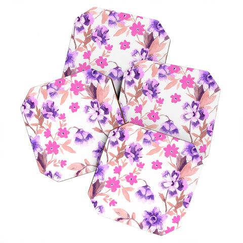 Jacqueline Maldonado Garden Journal Purple Coaster Set