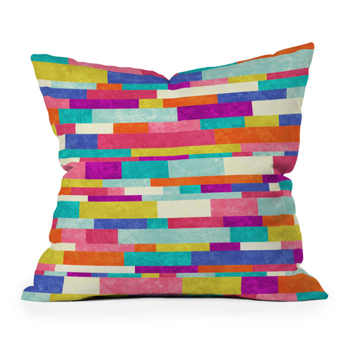 Jacqueline Maldonado Happy Go Lucky 1 Outdoor Throw Pillow