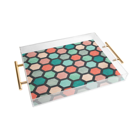 Jacqueline Maldonado Hexagon 1 Acrylic Tray