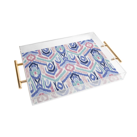 Jacqueline Maldonado Ikat Ikat Pastel Acrylic Tray