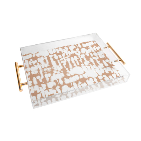 Jacqueline Maldonado Inky Inverse Terra Cotta Acrylic Tray