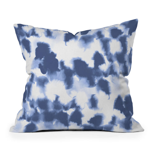 Jacqueline Maldonado Kindred Spirits Slate Blue Outdoor Throw Pillow