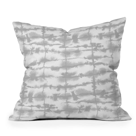 Jacqueline Maldonado Lateral Soft Gray Outdoor Throw Pillow