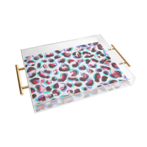 Jacqueline Maldonado Leopard Cool Acrylic Tray