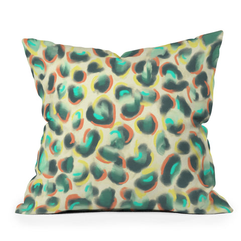 Jacqueline Maldonado Leopard Warm Outdoor Throw Pillow