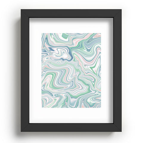 Jacqueline Maldonado Love Spell Marble Green Pink Recessed Framing Rectangle