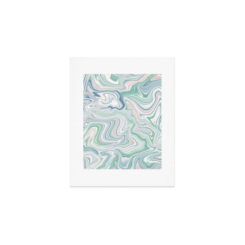 Jacqueline Maldonado Love Spell Marble Green Pink Art Print