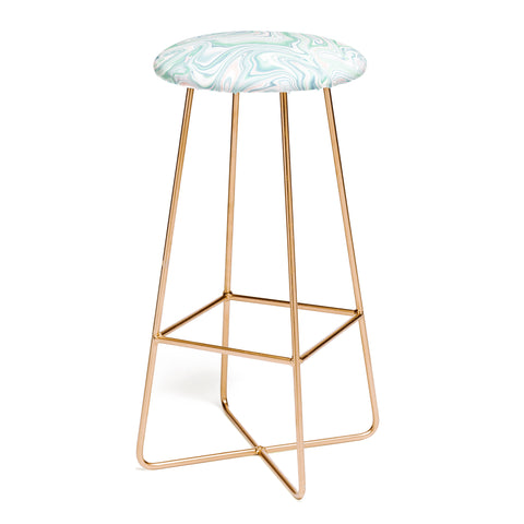 Jacqueline Maldonado Love Spell Marble Green Pink Bar Stool