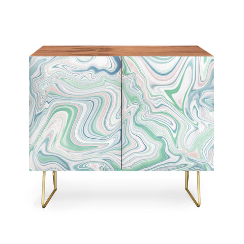 Jacqueline Maldonado Love Spell Marble Green Pink Credenza