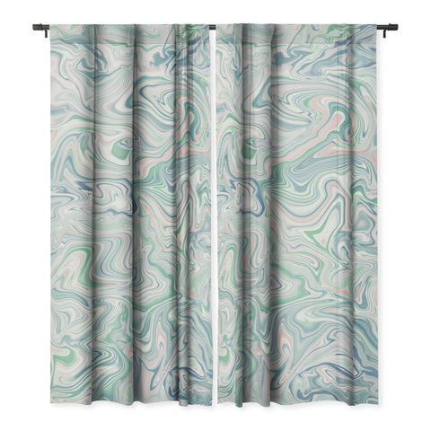 Jacqueline Maldonado Love Spell Marble Green Pink Blackout Non Repeat