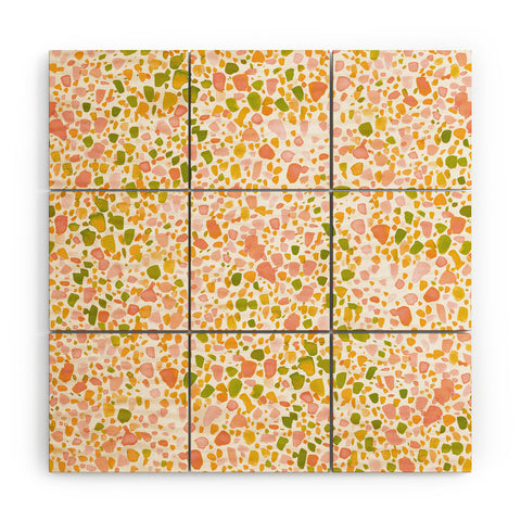 Jacqueline Maldonado Magic Terrazzo Citrus Wood Wall Mural