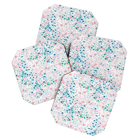 Jacqueline Maldonado Magic Terrazzo Pink Coaster Set