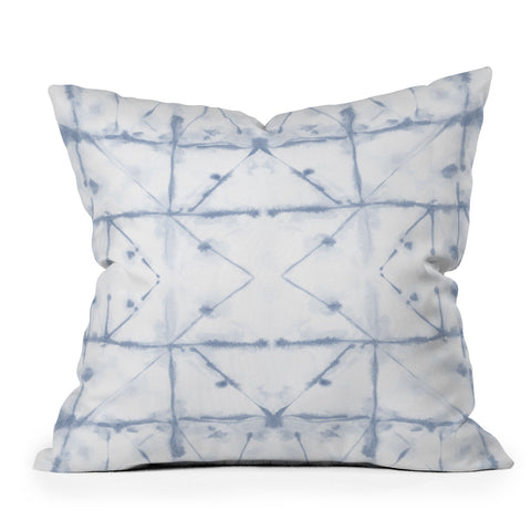 Jacqueline Maldonado Manifest Slate Blue Outdoor Throw Pillow