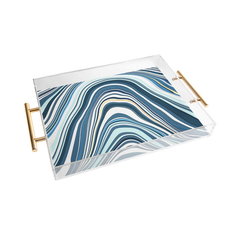 Jacqueline Maldonado Marble Blue Acrylic Tray