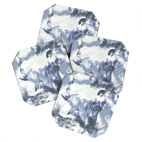 Jacqueline Maldonado Marble Mist Blue Coaster Set