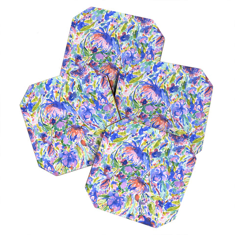 Jacqueline Maldonado Maximal Floral Wild Free Coaster Set