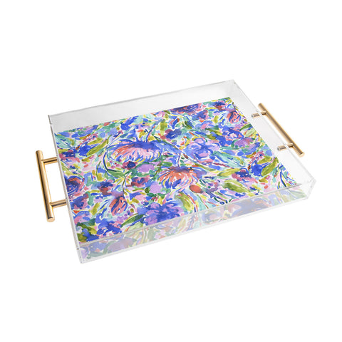 Jacqueline Maldonado Maximal Floral Wild Free Acrylic Tray