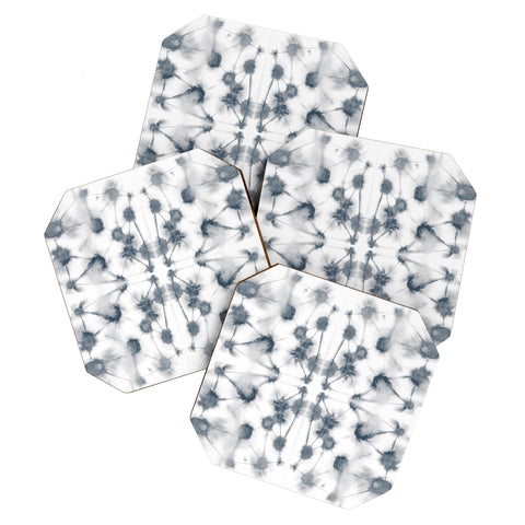 Jacqueline Maldonado Mirror Dye Dark Grey Coaster Set