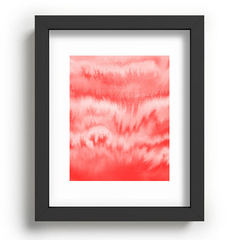 Jacqueline Maldonado Ombre Waves Persimmon Recessed Framing Rectangle