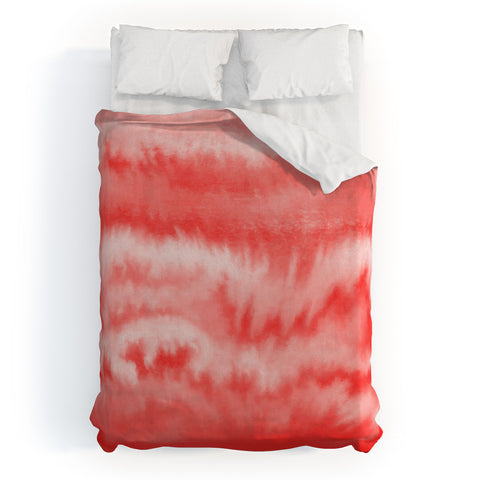 Jacqueline Maldonado Ombre Waves Persimmon Duvet Cover