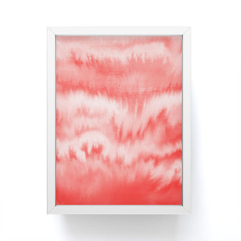 Jacqueline Maldonado Ombre Waves Persimmon Framed Mini Art Print