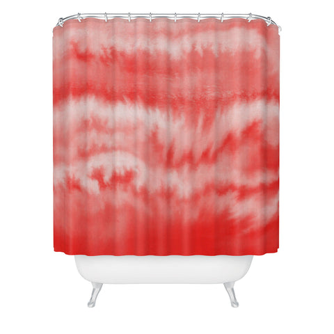 Jacqueline Maldonado Ombre Waves Persimmon Shower Curtain