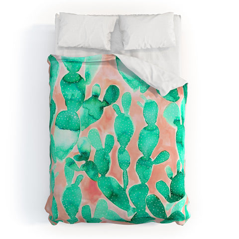 Jacqueline Maldonado Paddle Cactus Blush Duvet Cover