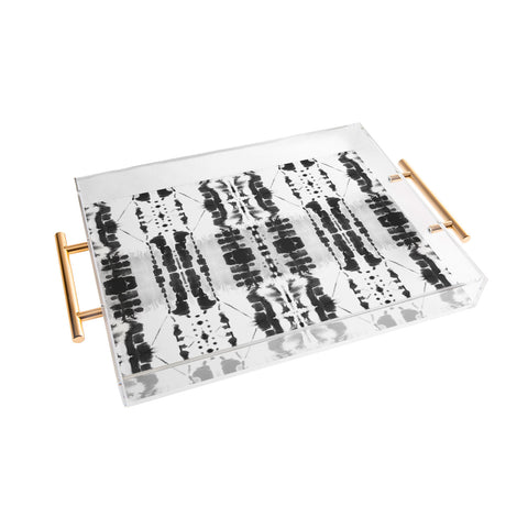 Jacqueline Maldonado Paradigm Black and White Acrylic Tray