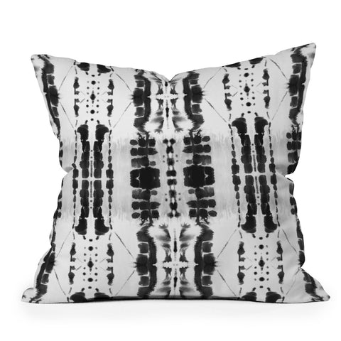 Jacqueline Maldonado Paradigm Black and White Outdoor Throw Pillow