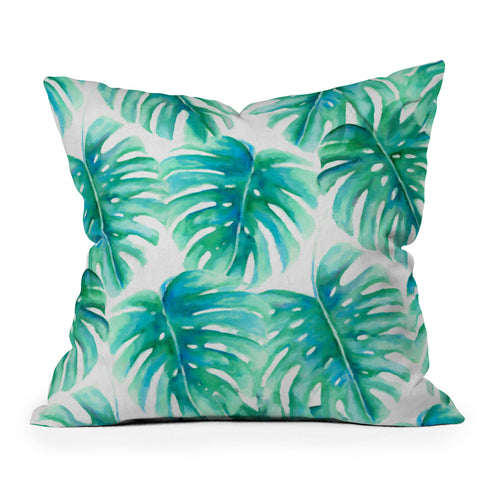 Jacqueline Maldonado Paradise Palms Outdoor Throw Pillow
