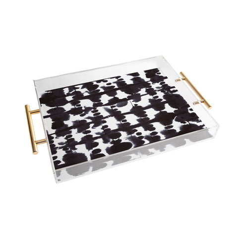 Jacqueline Maldonado Parallel Cool Black Acrylic Tray