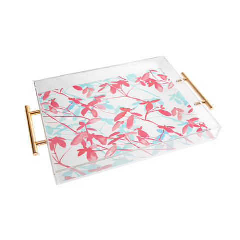 Jacqueline Maldonado Premonition Coral Acrylic Tray