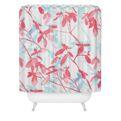 Jacqueline Maldonado Premonition Coral Shower Curtain