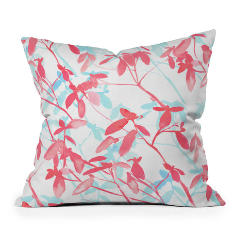 Jacqueline Maldonado Premonition Coral Throw Pillow