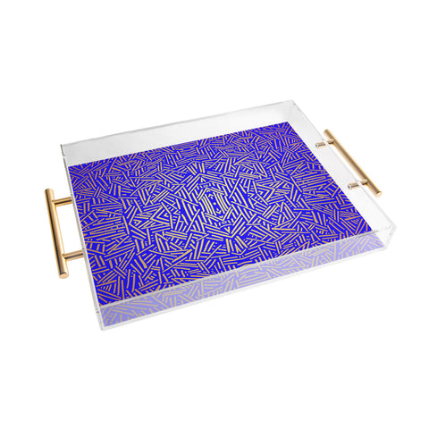 Jacqueline Maldonado Radiate Gold Royal Acrylic Tray