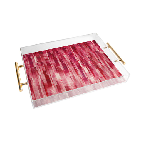 Jacqueline Maldonado Red Rain Acrylic Tray