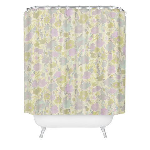 Jacqueline Maldonado Retro Faded floral Shower Curtain