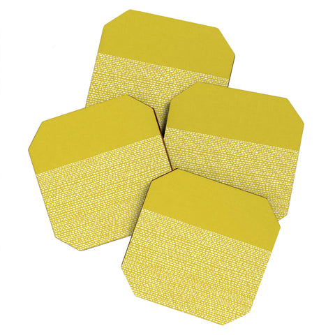 Jacqueline Maldonado Riverside Yellow Coaster Set