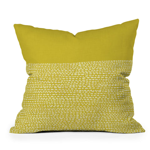 Jacqueline Maldonado Riverside Yellow Outdoor Throw Pillow