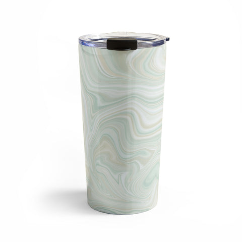 Jacqueline Maldonado Sand Sea Sky Marble Travel Mug