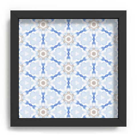 Jacqueline Maldonado Soft Blue Dye Tessellation Recessed Framing Square