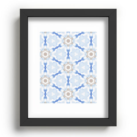 Jacqueline Maldonado Soft Blue Dye Tessellation Recessed Framing Rectangle