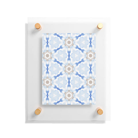 Jacqueline Maldonado Soft Blue Dye Tessellation Floating Acrylic Print