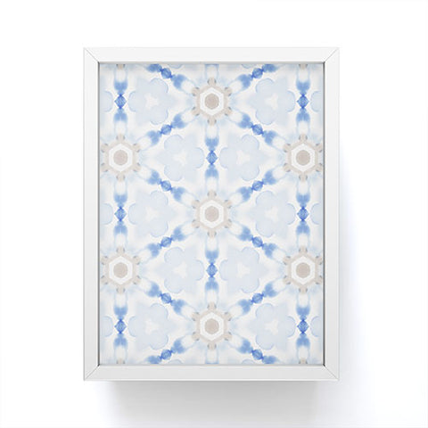 Jacqueline Maldonado Soft Blue Dye Tessellation Framed Mini Art Print